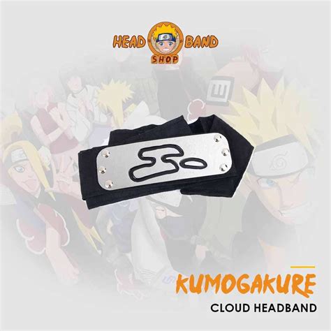 Naruto Headband Cloud Village Headband .